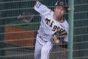 阪神　コンディション不良の湯浅京己が抹消後初ブルペン投球「強度的にも徐々に上げていった」