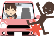 車を運転していて事故多発のＴ字交差点に向かってたら子供二人を乗せた電動自転車が道路横断＆左折する形で突っ込んできた→結果