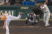 阪神・藤川が引退試合で全球直球勝負！坂本を三振斬り　三者凡退で有終の美