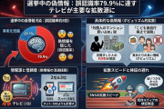 【衆院選】偽情報に触れた8割が「事実」と誤認識　フェイクチェック機関「SNSは嘘発生装置！ネットはデマ！」東洋大調査「経路はテレビが最多の32%です」