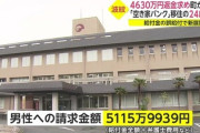 【誤給付4630万円】男が給付金返還請求受け入れ「認諾」、一方で弁護士費用などの請求は争う方針