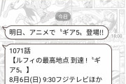 【悲報】麦わらのルフィ、アニメ『ワンピース』のネタバレをしてしまう