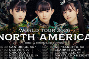 【海外】BABYMETALのワールドツアー、北米および中南米の会場の収容人数