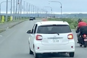 北海道で撮影されたバイクと車の交通トラブルの動画があほいｗｗｗｗ