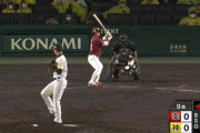 【阪神対楽天3回戦】楽天、9回表2アウト1,3塁から代打・銀次が先制タイムリー！！！！！
