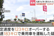 123キロ超過のスピード違反で会社員の男を逮捕 北海道で過去最高の超過
