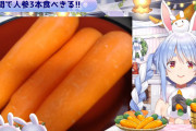 【えぇ…】ぺこら「きゅうりの野菜スティック好きだから食べてるんだけど、にんじんさぁ・・・・あれいらなくね？」