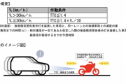 国交省、二輪車に「後面衝突警告表示灯等」を導入