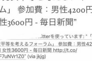 男性参加費：8000円　←まぁええやろ…　女性参加費：500円　←おファッ！？？！？
