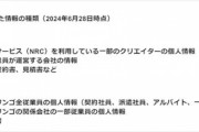 ニコニコ動画の情報流出に関する警告