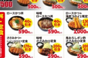 松のや「アプリクーポンで500円で提供していたトンカツ定食ですが…」