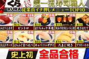 『ジョブチューン』ジャッジ企画で「くら寿司」が史上初の全品合格！！