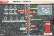 東京･足立区の11人死傷ひき逃げ事件､意識不明だった20代女性が死亡 容疑者の37歳男は｢神奈川の山の方に行きたいと思った｣ 取調べ中に異常行動も