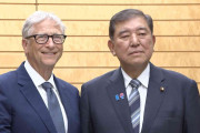 石破首相がビル・ゲイツ氏と会談 「途上国の子どもたちへの予防接種推進に約810億円の支援」を約束