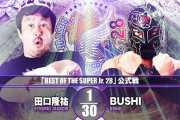田口隆祐vsBUSHI 「BEST OF THE SUPER Jr.28」11.15後楽園ホール