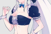 【FGO】水着メイドのモルガン様イラスト！！　水着メイド衣装も着こなすモルガン様素敵です！