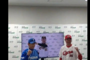 阪神・岡田監督、画面越しに新井監督と三浦監督をパンチしようとするｗｗｗ