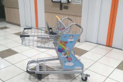 子供が「立って乗れる」カートが大反響　買い物に与えたアトラクション感覚...開発のきっかけは「親の悩み」