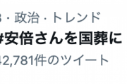 【Twitter】「#安倍さんを国葬に」トレンド入り