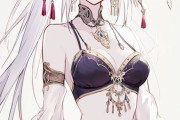【FGO】インド風衣装のモルガン様イラスト！！　お腹が美しいです////////