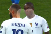 ◆W杯予選◆ウクライナ戦80分 フランス代表ベンゼマのポストプレー