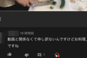 彡(^)(^)「動画と関係なくて申し訳ないんですけどお料理上手ですね」