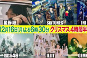 毎度ありがたい！櫻坂46「CDTVライブ！ライブ！」クリスマス4時間半SP出演決定