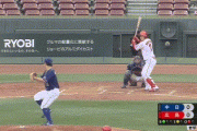 【3/22広島対中日練習試合】広島・堂林、中日・小笠原から先制2ランホームラン！！！！！！