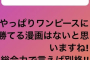 ロッテ藤原「ワンピースに勝てる漫画はないと思います！総合力で言えば別格！」