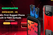 中国のUlefone､完全ワイヤレスイヤホンを内蔵した変態スマホ｢Armor 15｣を発表