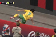 【悲報】サッカー選手、ゴール後に”2.8m”転落のアクシデント　札幌ドームで発生
