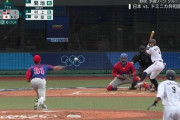 【東京五輪】侍ジャパン・菊地、とんでもない三振をしてしまう…
