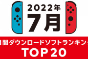 Nintendo Switch、2022年7月の月間ダウンロードランキングが公開！1位は「ゼノブレイド3」
