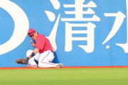 カープ野間の『清水建設』エラー『珍プレー好プレー大賞2023』に晒されるwww