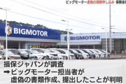 【半分犯罪】ビッグモーターさん、車を買った客の名前で勝手に保険契約