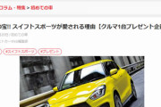 【新企画】車を当てよう！　ベストカー「スイフトスポーツ1台プレゼント」