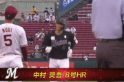 中村奨吾、第8号2ランホームランきたぁぁぁ！ロッテが初回に先制！