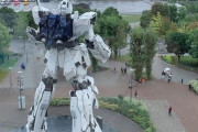 【悲報】台風１９号を目前に、ガンダム不安げ