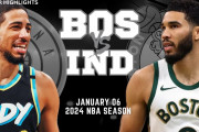 INDを得点最少101得点に抑えBOS快勝！テイタムが今季自己最多8本のスリー