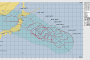 【日本横断】大型の台風15号(チャンホン)…お盆休みの天気に影響するおそれ