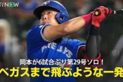 岡本和真の第29号豪快ホームランにMLBファン騒然！←「大台まであと1本だ！」（海外の反応）