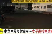 【また旭川】女子中学生を殴り財布を奪った女子高生を逮捕、強盗傷害は中々････
