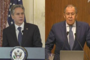 米国務長官とロシア外相 軍事侵攻後初の電話会談