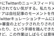【悲報】フェミニスト記者さん、メディアとTwitterキュレーションチームとのズブズブの関係を暴露