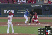 【広島対DeNA23回戦】DeNA・佐野恵太、広島・大瀬良から第13号先制ソロホームラン！！！！！！！！！！！