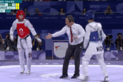 【GIF】韓国人「負傷した相手を蹴りまくった韓国人テコンドー金メダリストに世界から批判が殺到！」　韓国の反応