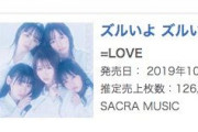 =LOVE「ズルいよ ズルいね」初日、126,687枚でオリコン1位