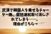 【悲報】武漢で韓国人を乗せるチャーター機、突然運航取り消しされてしまう……。理由がこちら→