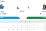 【試合結果】ヤクルト5-4横浜DeNA　長岡5号6号の2ホーマー含む猛打賞4打点で連敗ストップ！