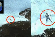 南極の雪山に浮かび上がる身長20メートルの巨大なエイリアン！？　グーグルアースで発見されたミステリー
